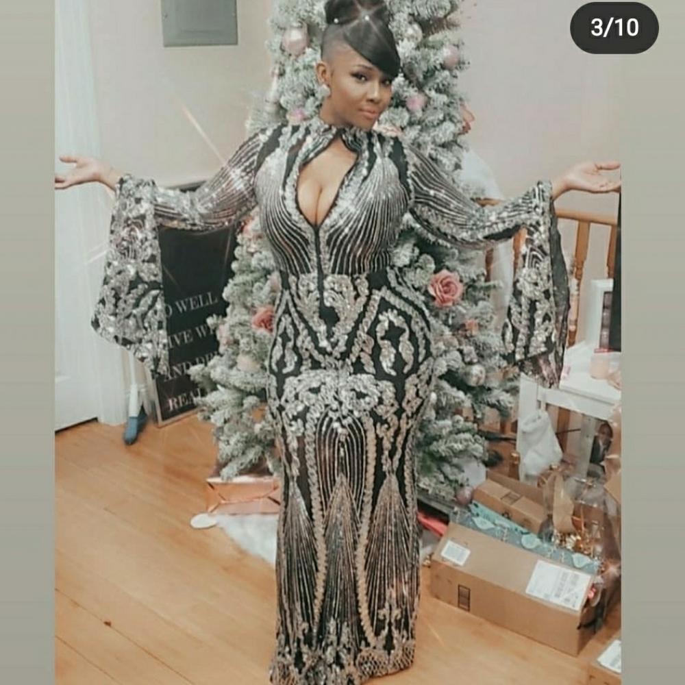 Sequin ball gown